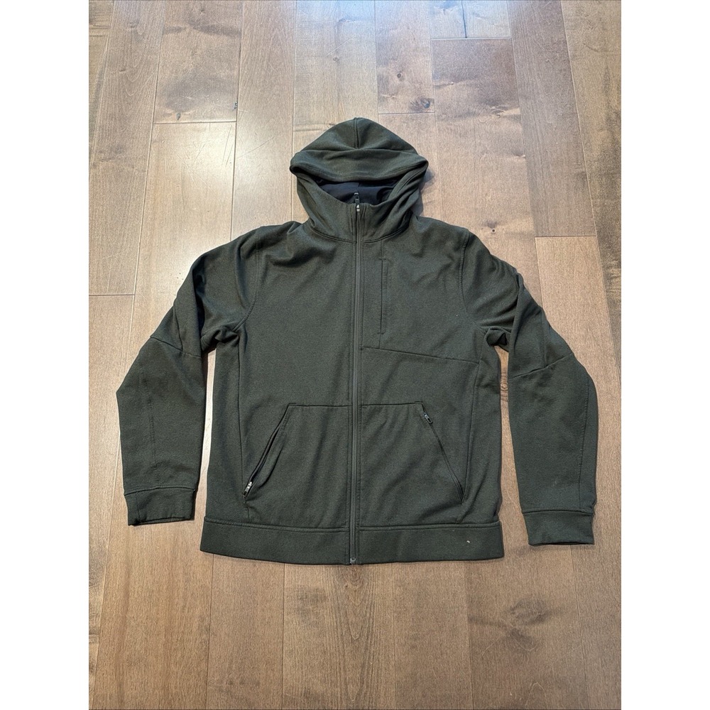 Lululemon City Sweat Full Zip Hoodie Mens Large Olive Green Performance LM3BC2S